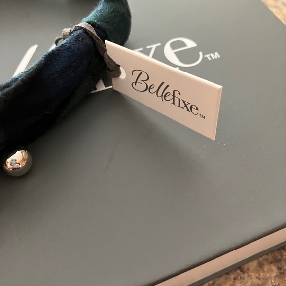 ❤️🎄Tartan & Cheer Knotted Headband with Metallic Pearls  - NEW WITH TAGS - Picture 5 of 6